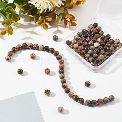 2 Strands Round Natural Ocean Agate/Ocean Jasper Beads Strands&nbsp;G-OC0002-71