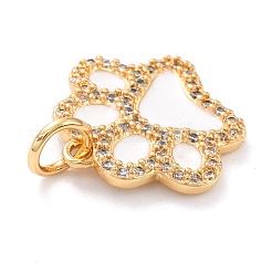 Real 18K Gold Plated Brass Micro Pave Cubic Zirconia Charms&nbsp;ZIRC-L100-085G-09