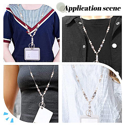 Glass Beaded Chain ID Card Lanyards&nbsp;AJEW-WH0324-49