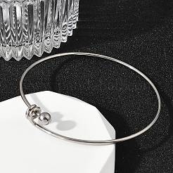 304 Stainless Steel Bangles for Women&nbsp;BJEW-C088-03P