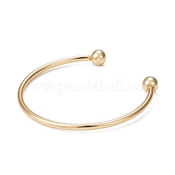 Rack Plating Brass Cuff Bangle Making&nbsp;KK-E078-01G