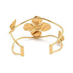 304 Stainless Steel Cuff Bangles for Women&nbsp;BJEW-A023-01G