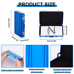 Aluminium Alloy Business Cards Holder Case Box&nbsp;AJEW-WH0314-32B