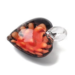 Handmade Gold Sand Lampwork Pendants&nbsp;LAMP-D302-02