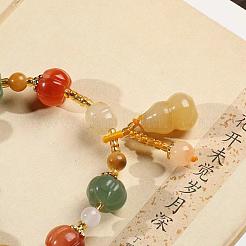 Gourd & Pumpkin Resin Beaded Charm Bracelets&nbsp;FS-WG50C96-01