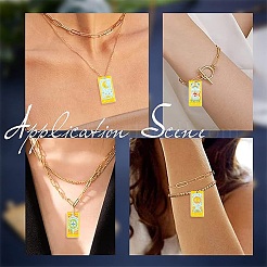 30Pcs 6 Styles Alloy Enamel Pendants&nbsp;ENAM-CJ0005-73
