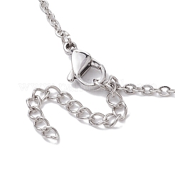 Crystal Stone Cage Pendant Necklaces&nbsp;NJEW-JN04755-02