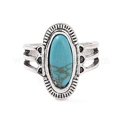 Synthetic Turquoise Finger Rings Set&nbsp;AJEW-PW0005-01A