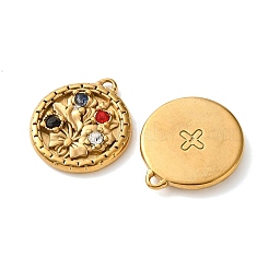 304 Stainless Steel Rhinestone Pendants&nbsp;RB-L002-06G