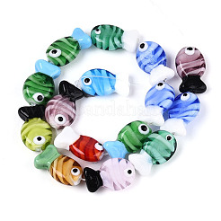 Handmade Lampwork Beads Strands&nbsp;LAMP-N036-14