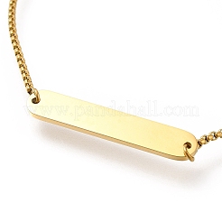 304 Stainless Steel Box Chain Slider Bracelets&nbsp;BJEW-M233-03G