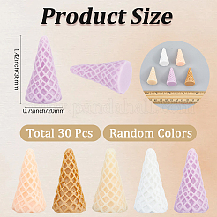 30Pcs Resin Decoden Cabochons&nbsp;CRES-SC0003-32A