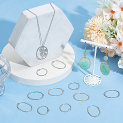 80Pcs 4 Styles Alloy Open Back Bezel Pendants&nbsp;FIND-OC0003-32