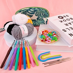 DIY Knitting Kits Storage Bag for Beginners Include Crochet Hooks&nbsp;PW-WG28870-01