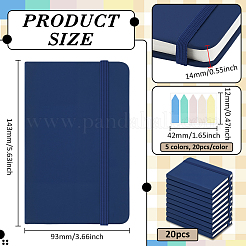 20Pcs PU Leather Notebook&nbsp;AJEW-WA0001-36A