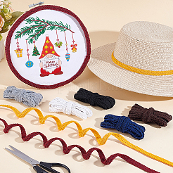 14M 7 Style Polyester Centipede Braided Lace Ribbon&nbsp;OCOR-PH0005-46