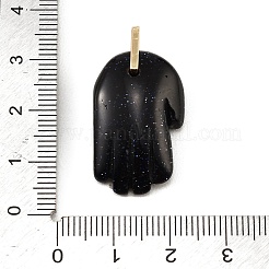 Synthetic Blue Goldstone Carved Pendants&nbsp;GG-CBA5963-01K-NH