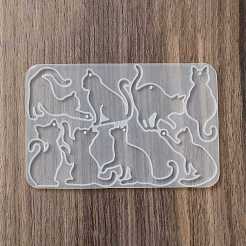 Cat Shape DIY Pendant Silhouette Silicone Molds&nbsp;SIL-F010-01