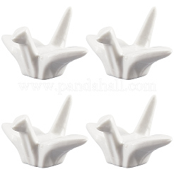 4Pcs Paper Crane Ceramic Chopstick Stands&nbsp;DJEW-CP0001-39