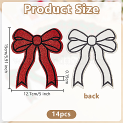 14Pcs Polyester Iron on/Sew On Patches&nbsp;PATC-FG0003-06B