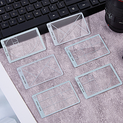 6Pcs 3 Styles Acrylic Ruler&nbsp;AJEW-DC0003-27