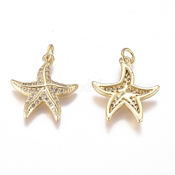 Brass Micro Pave Cubic Zirconia Pendants&nbsp;ZIRC-G168-13G