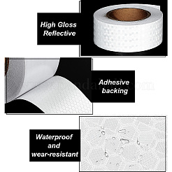 Honeycomb Patern PVC Reflective Self Adhesive  Safety Tapes for Cars&nbsp;DIY-WH0430-382