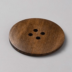 4-Hole Wood Buttons&nbsp;BUTT-WH0031-43