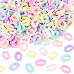 300Pcs Opaque Acrylic Linking Rings&nbsp;MACR-TA0002-83