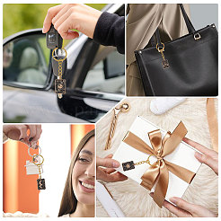 10Pcs 10 Styles Alloy Enamel Keychains&nbsp;KEYC-CO00002