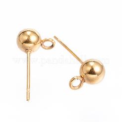 304 Stainless Steel Stud Earring Findings&nbsp;STAS-P099-04G