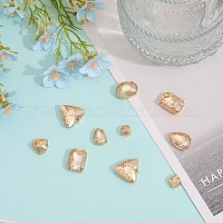140Pcs 12 Style Mixed Shape Sew on Rhinestone&nbsp;FIND-CA0007-43E