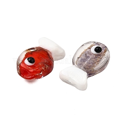 Handmade Gold Sand Lampwork Beads&nbsp;LAMP-B029-01A