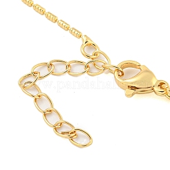 Brass Micro Pave Clear Cubic Zirconia Pendant Necklaces&nbsp;LS-NJEW-M220-01C-G