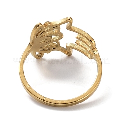 Ion Plating(IP) 304 Stainless Steel Adjustable Rings&nbsp;RJEW-B047-07G