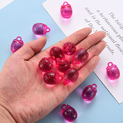 Autumn Theme Transparent Acrylic Pendants&nbsp;TACR-T024-04B-906