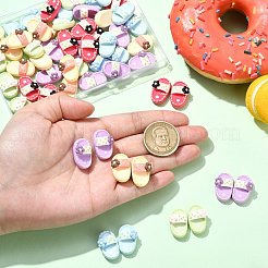 60Pcs 10 Colors Opaque Resin Cabochons&nbsp;CRES-CJ0001-75