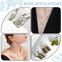 DIY Blank Rectangle Dome Pendant Making Kit&nbsp;DIY-SC0022-98