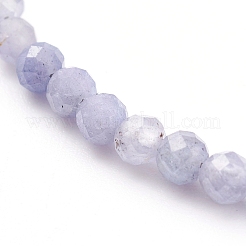 Faceted Natural Tanzanite Beaded Bracelets for Women&nbsp;BJEW-JB05928-01