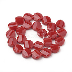 Opaque Solid Color Glass Beads Strands&nbsp;GLAA-N032-06I