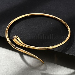 Brass Cuff Bangles for Women&nbsp;BJEW-F482-12G