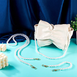 3Pcs 3 Sizes Plastic Imitation Pearl Beaded Chains Bag Extender Chains&nbsp;HJEW-TAC0070