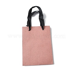 Paper Gift Tote Bags with Nylon Ribbon Handles&nbsp;ABAG-G018-01A