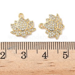 Brass Micro Pave Cubic Zirconia Charms&nbsp;KK-C099-09G