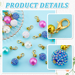 4 Sets Acrylic Pendants Decorations&nbsp;HJEW-PH0001-80