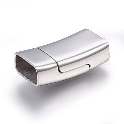 Tarnish Resistant 304 Stainless Steel Magnetic Clasps with Glue-in Ends&nbsp;LS-STAS-E440-39P
