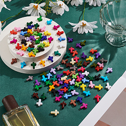 120Pcs 24 Colors Opaque Acrylic Beads&nbsp;SACR-LP0001-01