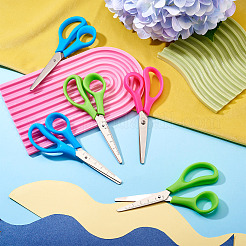 6Pcs 3 Colors Plastic Handle Stainless Steel Mini Scissors&nbsp;TOOL-TA0001-10
