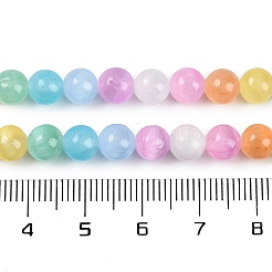 Macaron Color Natural Selenite Beads Strands&nbsp;X-G-F780-A01-01