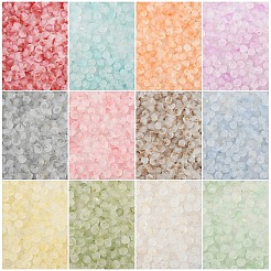 50G Frosted Glass Beads&nbsp;FGLA-YW0001-03A